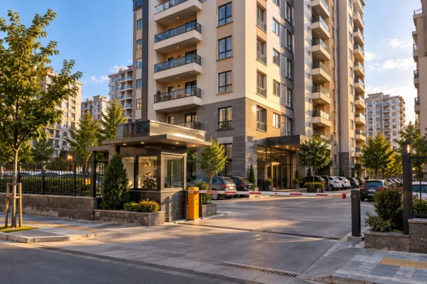 Yüksek katlı apartman ve site girişi – bina ve site yönetimi