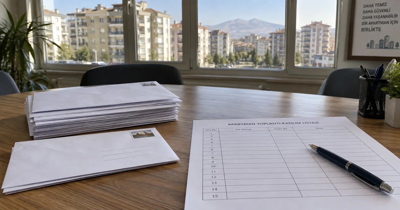 Genel kurul çağrısı için taahhütlü mektuplar ve imza listesi